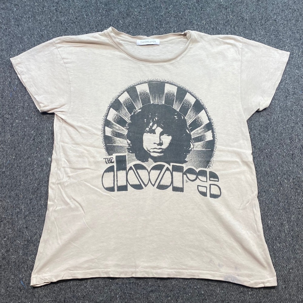 Daydreamer The Doors TShirt Sz M Womens Beige Grunge Jim Morrison 67 Graphic